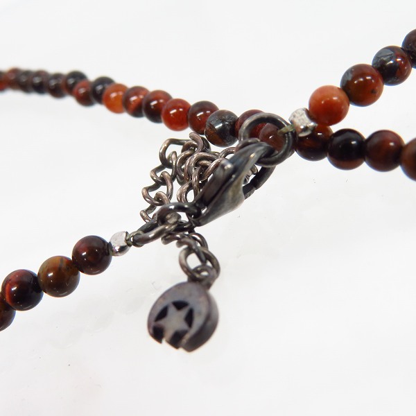 実際に弊社で買取させて頂いたCrescent Luna/クレセントルナ グラティテュード レッドタイガーアイ/シルバークロス ネックレスの画像 3枚目