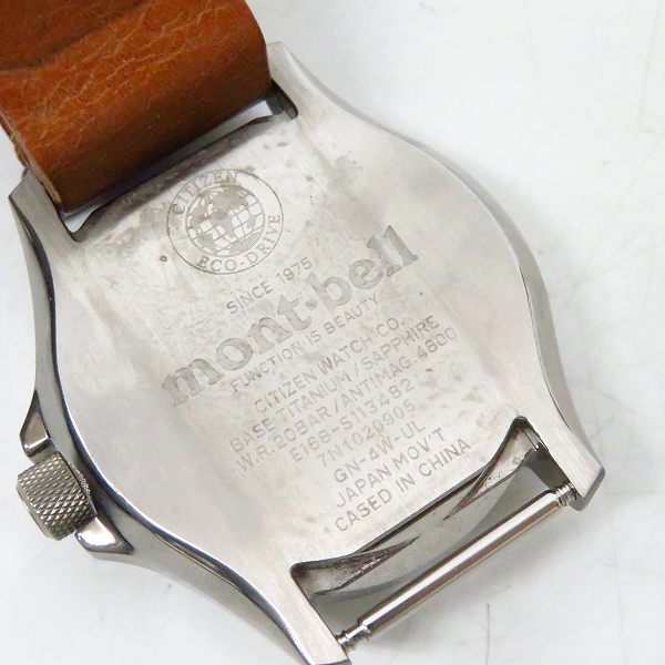 実際に弊社で買取させて頂いたCITIZEN/シチズン mont-bell/モンベル コラボウォッチ エコドライブ プロマスター BN0121-26Yの画像 3枚目