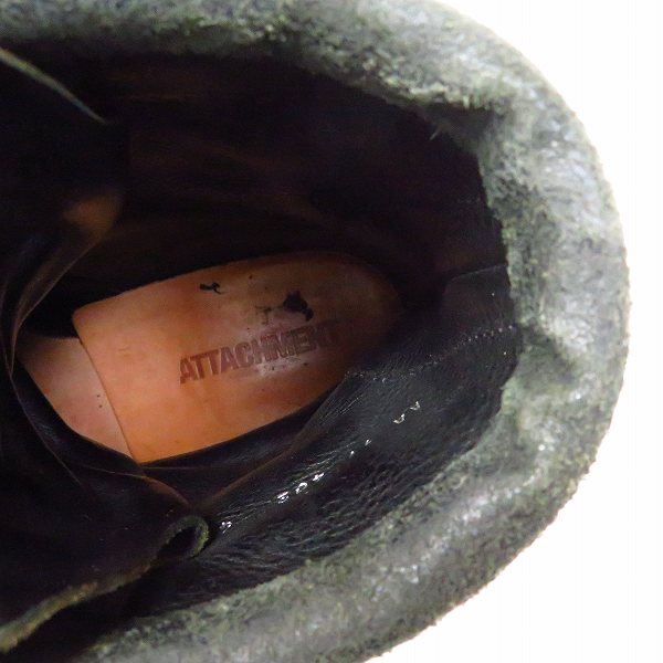 実際に弊社で買取させて頂いたATTACHMENT/アタッチメント レースアップ レザーブーツ/41の画像 4枚目