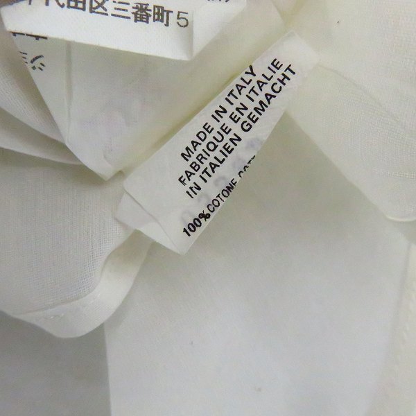 実際に弊社で買取させて頂いたGIORGIO ARMANI/ジョルジオアルマーニ CLASSICO ホワイト 長袖 シャツ 41/16の画像 3枚目