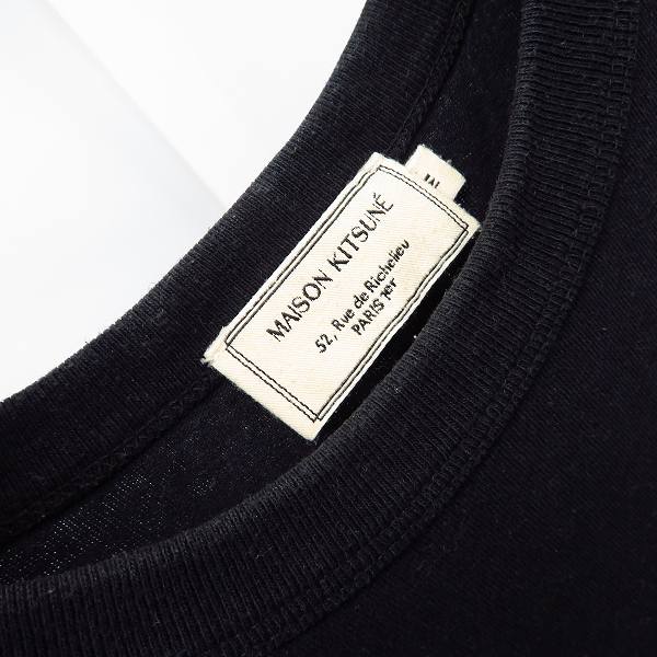 実際に弊社で買取させて頂いたMAISON KITSUNE/メゾンキツネ PARIS ROYAL ロゴ プリント 半袖Tシャツ/Mの画像 5枚目