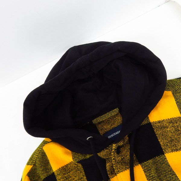 実際に弊社で買取させて頂いたDESCENDANT/ディセンダント 19SS spicoli hooded フード付き 長袖 チェックシャツ/3の画像 5枚目