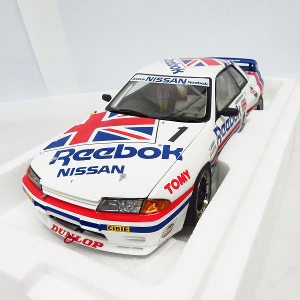 実際に弊社で買取させて頂いたAUTOart/オートアート 1/18 NISSAN/ニッサン/日産 SKYLINE/スカイライン GT-R R32 GROUP A 1990 REEBOK/リーボック 89078の画像 1枚目