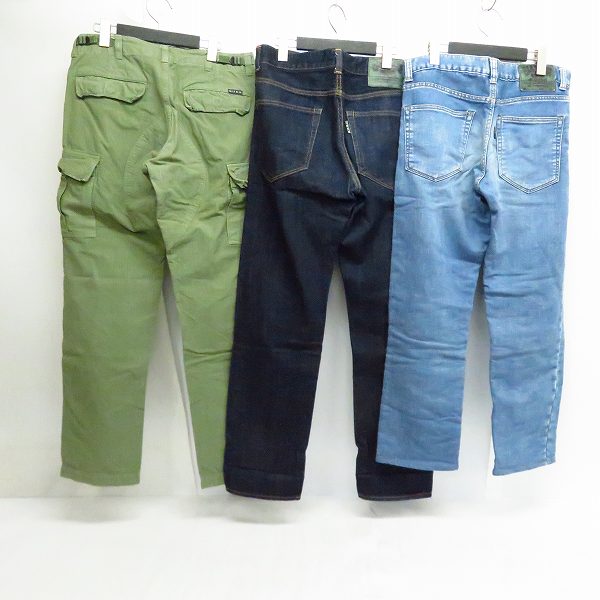 実際に弊社で買取させて頂いたBLUE BLUE/ブルーブルー デニムパンツ/カーゴパンツ 3点セット/2/31の画像 1枚目