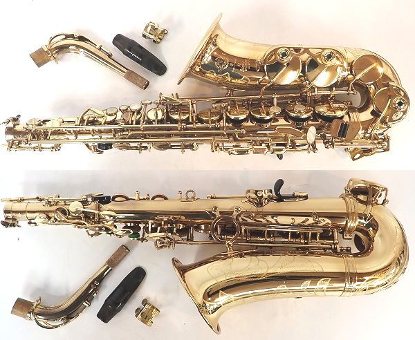実際に弊社で買取させて頂いた★Selmer/セルマー SUPER ACTION/SA80 SERIE Ⅱ/シリーズ2 アルトサックス 彫刻有り 40万台 ハードケース付きの画像 1枚目