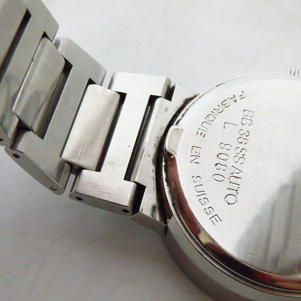 実際に弊社で買取させて頂いたBVLGARI/ブルガリ ブルガリブルガリ 黒文字盤 自動巻 BB38SS AUTO【付属品完備】の画像 4枚目