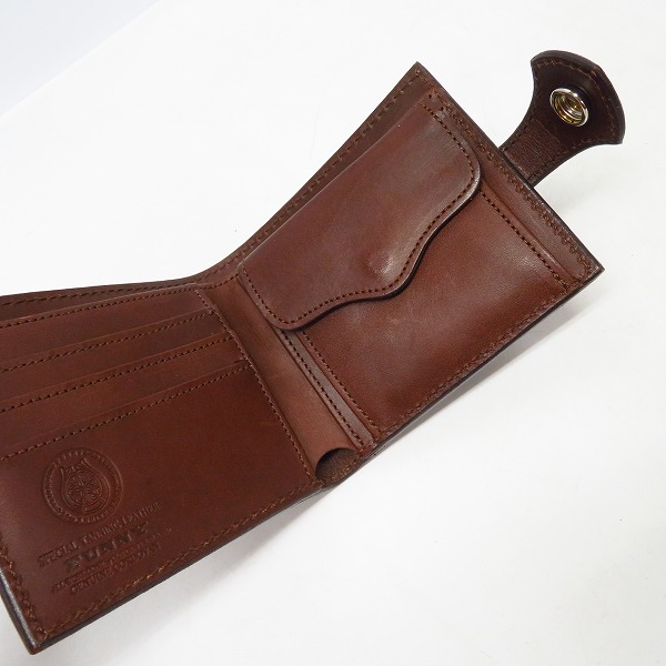 実際に弊社で買取させて頂いたFUNNY/ファニー 二つ折り コンチョ レザーウォレット/財布の画像 3枚目