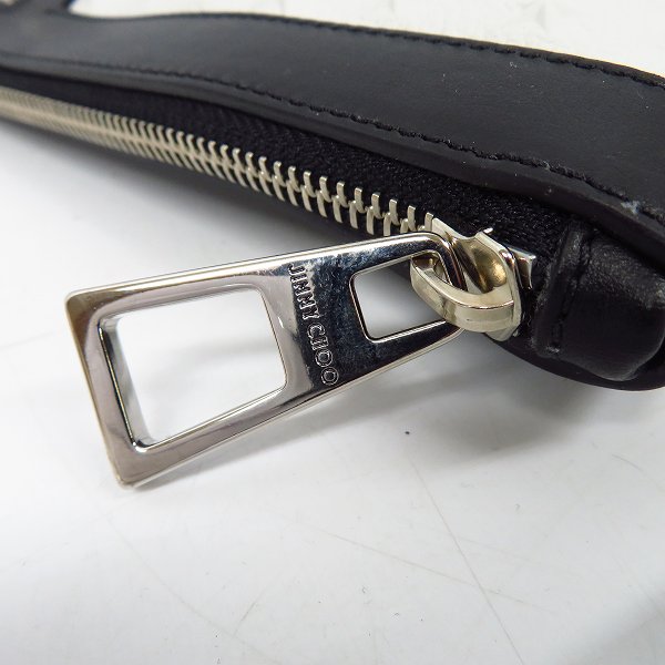 実際に弊社で買取させて頂いたJIMMY CHOO/ジミーチュウ DEREK/デレク スター レザー クラッチバッグの画像 6枚目