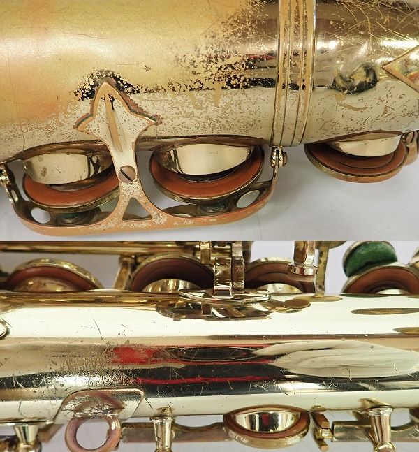 実際に弊社で買取させて頂いた★【難有り】Selmer/セルマー SUPER ACTION/SA80 SERIE Ⅱ/シリーズ2 アルトサックス 彫刻なし 50万台 ハードケース付きの画像 6枚目