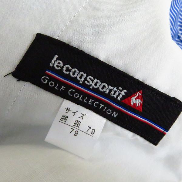 実際に弊社で買取させて頂いた【未使用】le coq sportif/ルコック ゴルフウェア サイドポケットロングパンツ/チェックパンツ等/79 4点セットの画像 2枚目