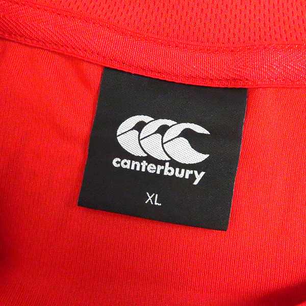 実際に弊社で買取させて頂いたCANTERBURY/カンタベリー ラグビー 日本代表 JAPAN RED TEE 半袖Tシャツ VCC39117/XLの画像 2枚目