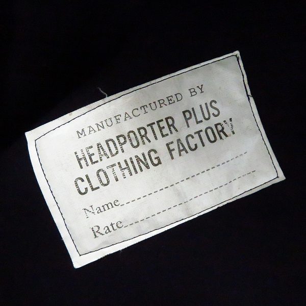 実際に弊社で買取させて頂いたHEAD PORTER PLUS/ヘッドポータープラス ウール ダッフルコート ネイビー/Ｌの画像 4枚目