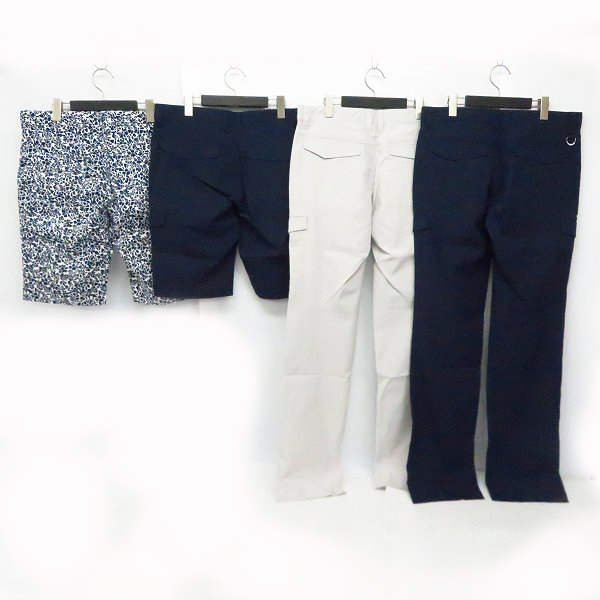 実際に弊社で買取させて頂いた【未使用】Kappa/カッパ ゴルフパンツ 総柄/ネイビー/シルバー 82/85 4点セットの画像 1枚目