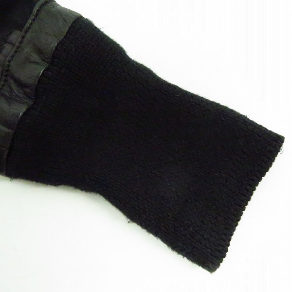 実際に弊社で買取させて頂いたThe Viridi-anne/ヴィリジアン レザー切り替えジャケット/1の画像 7枚目