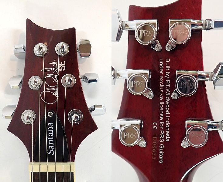 実際に弊社で買取させて頂いた★【難あり】PRS/Paul Reed Smith/ポール・リード・スミス SE SANTANA Standard VC ダンカンPU搭載 ソフトケース付きの画像 2枚目
