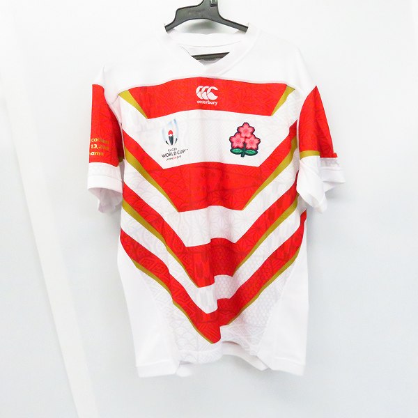 実際に弊社で買取させて頂いた【未使用】CANTERBURY/カンタベリー JAPAN RWC 2019 ラグビー 日本代表 レプリカ ホーム ジャージ QWR39000/L