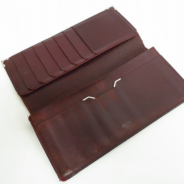実際に弊社で買取させて頂いたCartier/カルティエ カボション 長財布 レザーウォレットの画像 3枚目