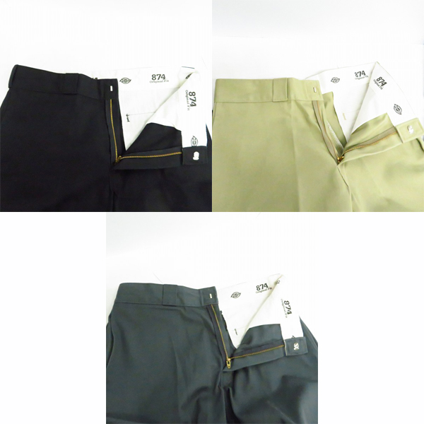 実際に弊社で買取させて頂いたDickies/ディッキーズ ワークパンツ グレー系/ベージュ系/ダークネイビー系 3点セットの画像 2枚目