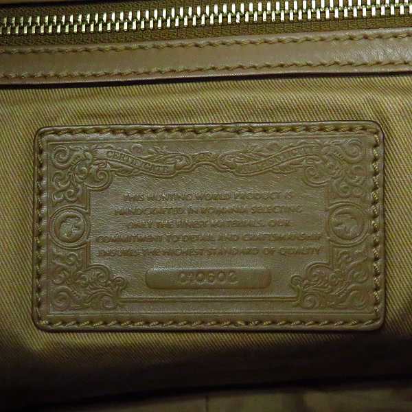 実際に弊社で買取させて頂いたHUNTING WORLD/ハンティングワールド レザー 牛革 ショルダーバッグ 010603の画像 4枚目