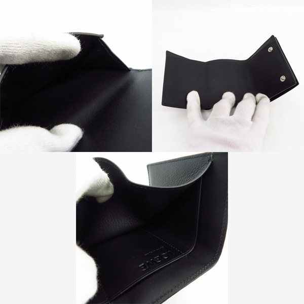 実際に弊社で買取させて頂いたLOEWE/ロエベ LINEN TRIFOLD WALLET/トライフォールドウォレット 三つ折り財布 の画像 3枚目