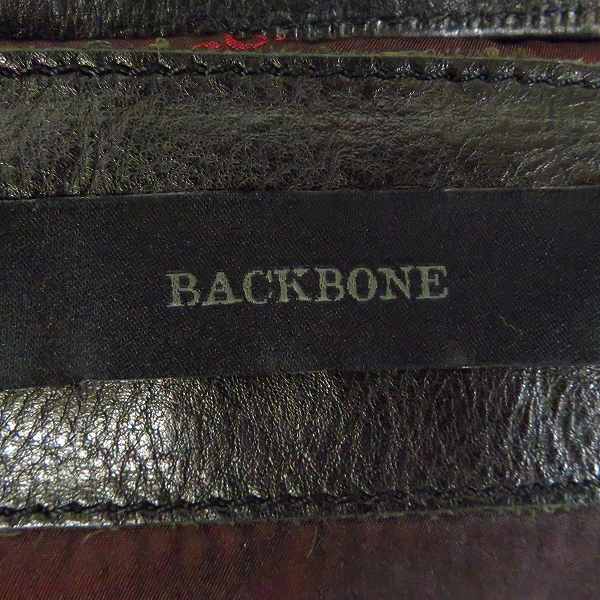 実際に弊社で買取させて頂いたBACK BONE/バックボーン カウハイドレザー ダウンベスト/BB13FW-LV11/Sの画像 2枚目
