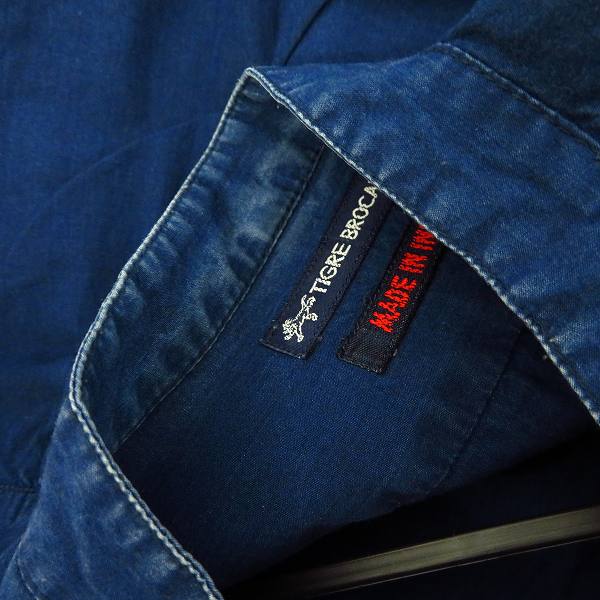 実際に弊社で買取させて頂いたブルーブルー/ティグルブロカンテ ウェスタンシャツ/ノーカラーシャツ/Tシャツ/タンクトップ 2/3/M 4点セット の画像 6枚目