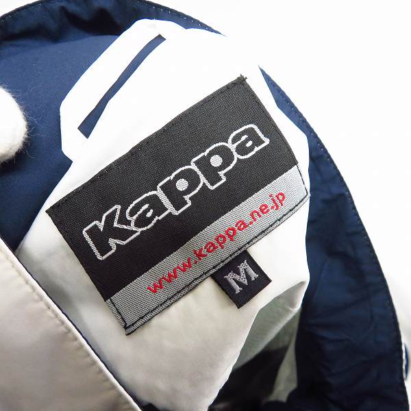 実際に弊社で買取させて頂いた【未使用】kappa/カッパ  ゴルフ 胸ワッペン ブルゾン ホワイト×ネイビー KG652WT42 Mの画像 2枚目