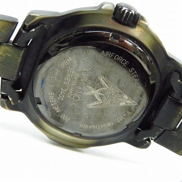 実際に弊社で買取させて頂いたLUMINOX/ルミノックス F-117 NIGHT HAWK/ナイトホーク 腕時計 3400-200の画像 3枚目