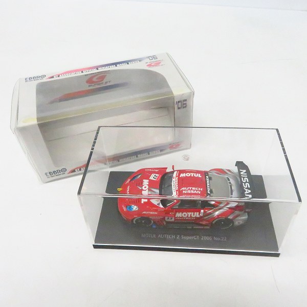 実際に弊社で買取させて頂いた【未開封】EBBRO/エブロ MOTUL AUTECH Z SuperGT 2006 No.22 1/43スケール ミニカーの画像 6枚目