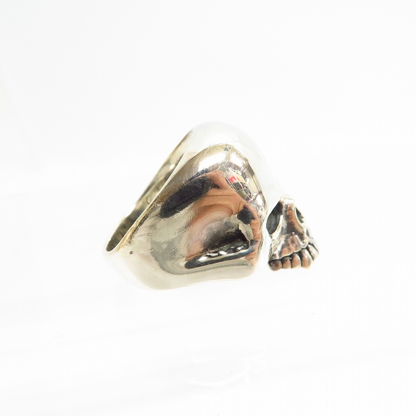 実際に弊社で買取させて頂いたCRAZY PIG/クレイジーピッグ ラージエビルスカルリング/27号の画像 4枚目