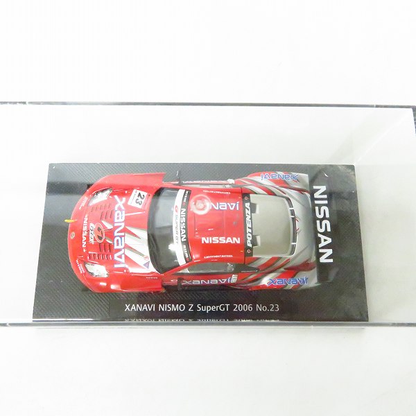 実際に弊社で買取させて頂いたEBBRO/エブロ 1/43スケール XANAVI NISMO Z SUPER GT 2006 No.23 ミニカーの画像 5枚目