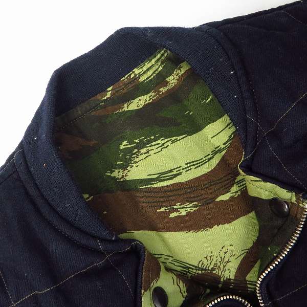 実際に弊社で買取させて頂いたSUGAR CANE×Mr.FREEDOM/シュガーケーン×ミスターフリーダム キルティング リバーシブルジャケット SC13432/XLの画像 8枚目