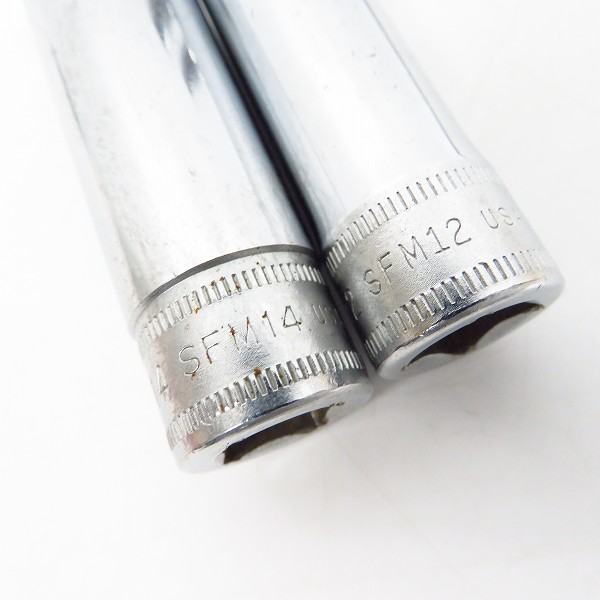 実際に弊社で買取させて頂いたSNAP-ON/スナップオン ソケット 3/8 ディープソケット SFM17/14/12/10/8 5点セットの画像 4枚目