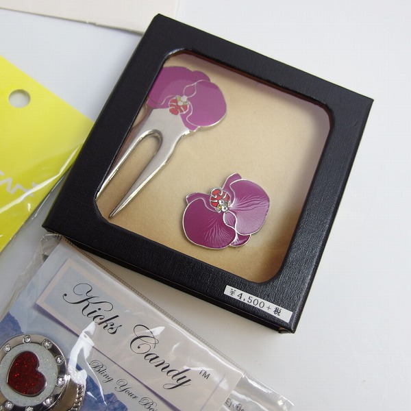 実際に弊社で買取させて頂いた【未使用/おまとめ】ビバハート/ハローキティ/ジュン&ロペ/カッパ等 ゴルフマーカー/クリップ/ネックレス 30点↑の画像 3枚目