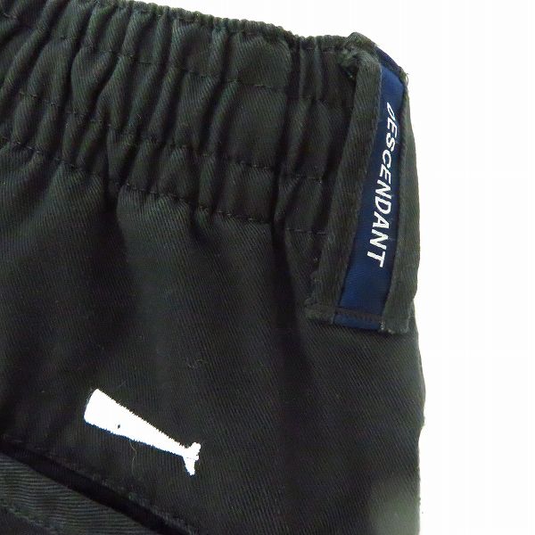 実際に弊社で買取させて頂いたDESCENDANT/ディセンダント コットンパンツ ブラック 3の画像 5枚目
