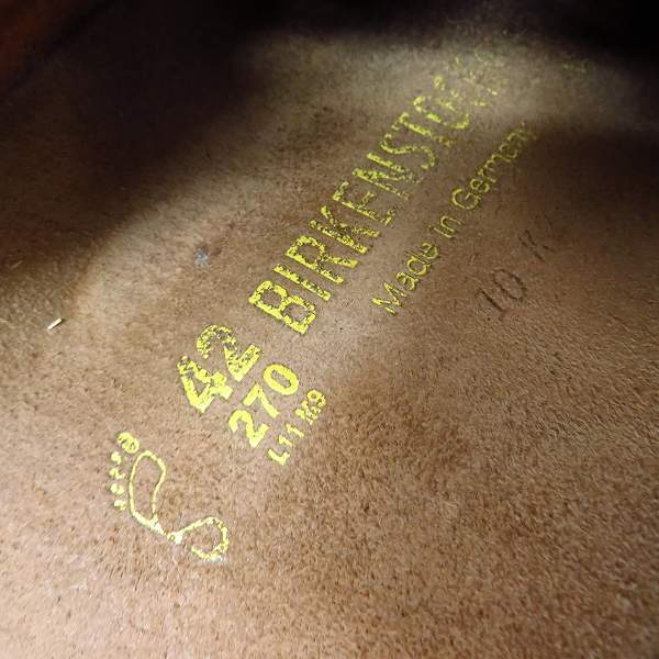 実際に弊社で買取させて頂いたBIRKENSTOCK/ビルケンシュトック レザーサンダル/27の画像 5枚目