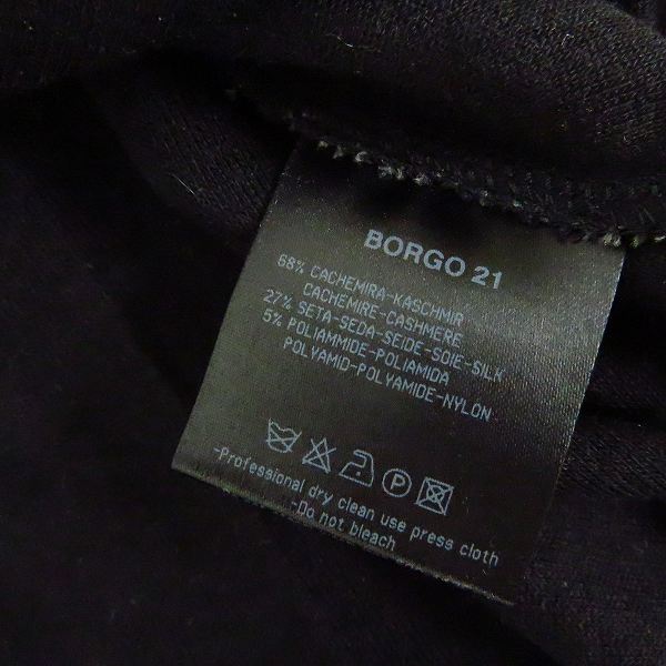 実際に弊社で買取させて頂いたGIORGIO ARMANI/ジョルジオアルマーニ カシミア 半袖カットソー 38の画像 3枚目