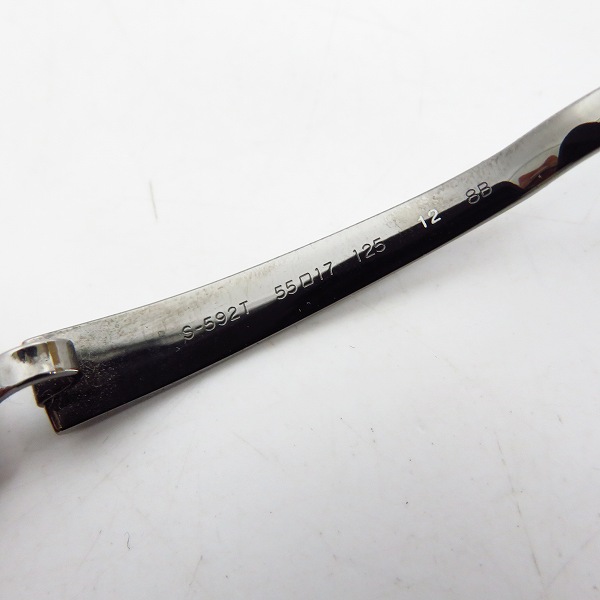 実際に弊社で買取させて頂いた999.9/フォーナインズ チタンメタルフレーム メガネ/眼鏡 S-592Tの画像 4枚目