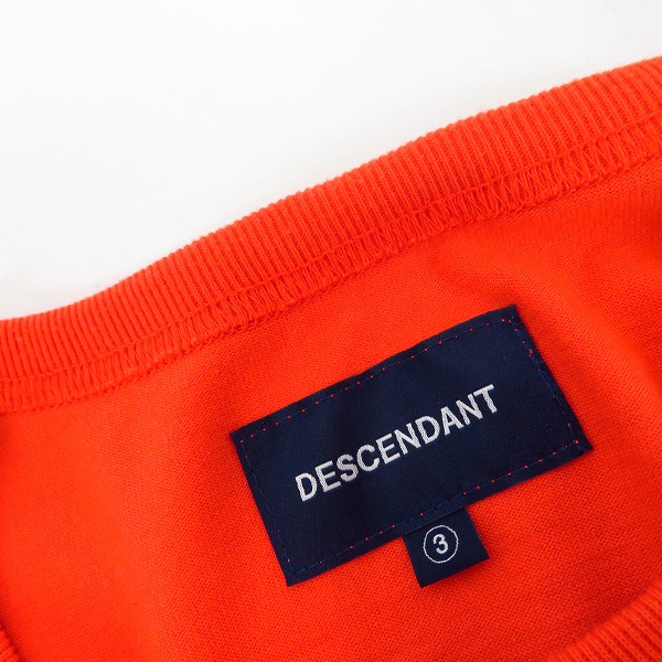 実際に弊社で買取させて頂いたDESCENDANT/ディセンダント 胸ポケット/刺繍 長袖 Tシャツ/カットソー /3の画像 2枚目
