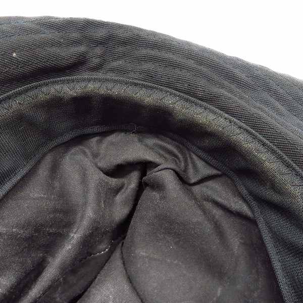 実際に弊社で買取させて頂いたBACKLASH/バックラッシュ ラムレザーリボン付き キャンバスコットン中折れハット 707-01の画像 6枚目