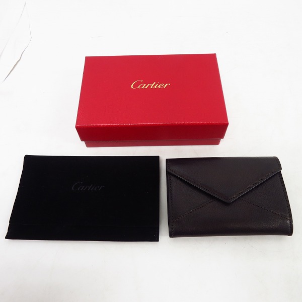 実際に弊社で買取させて頂いたCartier/カルティエ エンベロップ カードホルダー/レザー カードケースの画像 5枚目