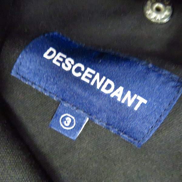 実際に弊社で買取させて頂いたDESCENDANT/ディセンダント コットンパンツ ブラック 3の画像 2枚目