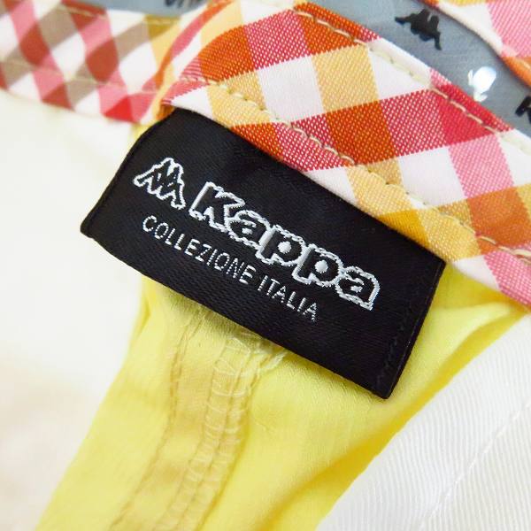 実際に弊社で買取させて頂いた【未使用】kappa/カッパ ゴルフ ハーフ/ロングパンツ 無地,チェック/レオパード柄 レッド,イエロー等 5点セット/79の画像 2枚目