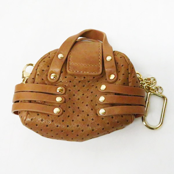 実際に弊社で買取させて頂いたJIMMY CHOO/ジミーチュウ コインケース パンチングレザーの画像 1枚目