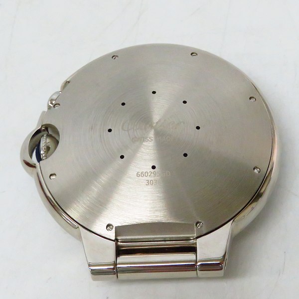 実際に弊社で買取させて頂いたCartier/カルティエ バロンブルー テーブルロック 置き時計 W0100077 【動作未確認】の画像 2枚目