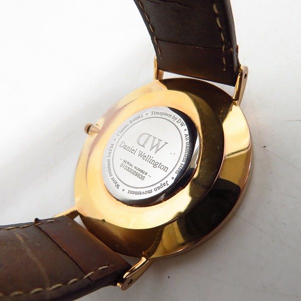 実際に弊社で買取させて頂いたDaniel Wellington/ダニエルウェリントン クォーツ/ウォッチ/腕時計【動作未確認】の画像 3枚目