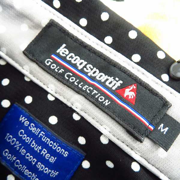 実際に弊社で買取させて頂いた【未使用】le coq sportif/ルコック ゴルフウェア 長袖ドット柄シャツ/タートルネックシャツ/M 3点セットの画像 2枚目