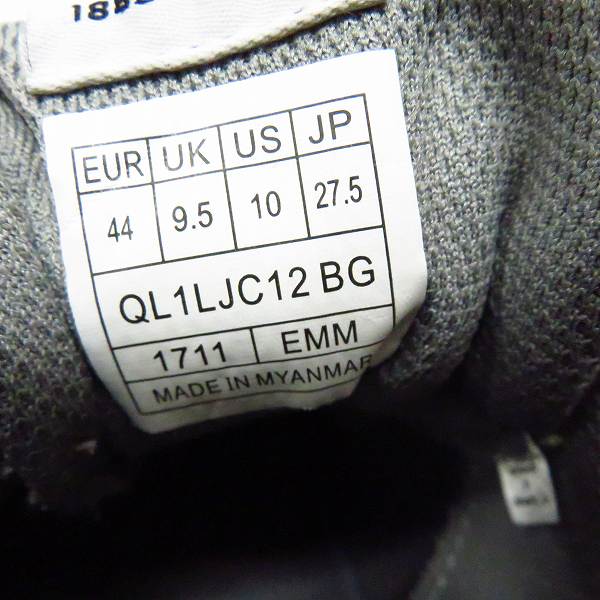 実際に弊社で買取させて頂いたLE COQ SPORTIF/ルコックスポルティフ ブローニュ SD スニーカー QL1LJC12BG/27.5の画像 5枚目