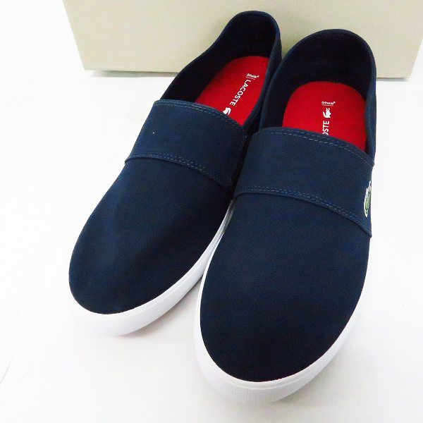 実際に弊社で買取させて頂いた【未使用】LACOSTE/ラコステ MARICE BL 2 CAM CANVAS 7-33CAM1071DB4 スリッポン/シューズ/US10 
