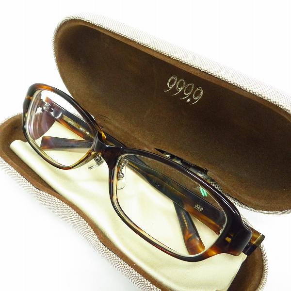 実際に弊社で買取させて頂いた999.9/フォーナインズ フルリム 度入り/眼鏡/メガネフレーム NP-16の画像 8枚目